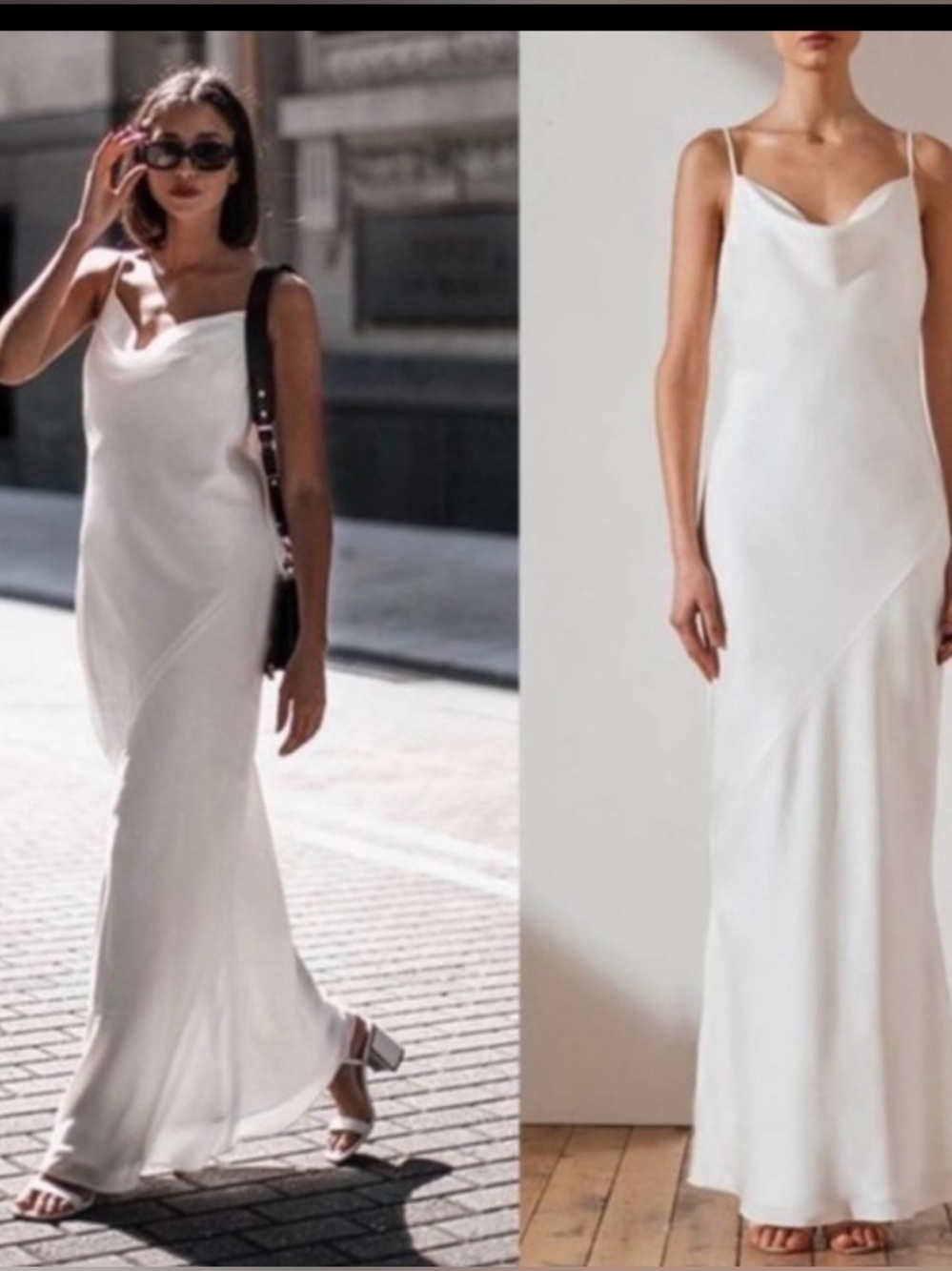 Shona Joy Cream Maxi Slip Dress
